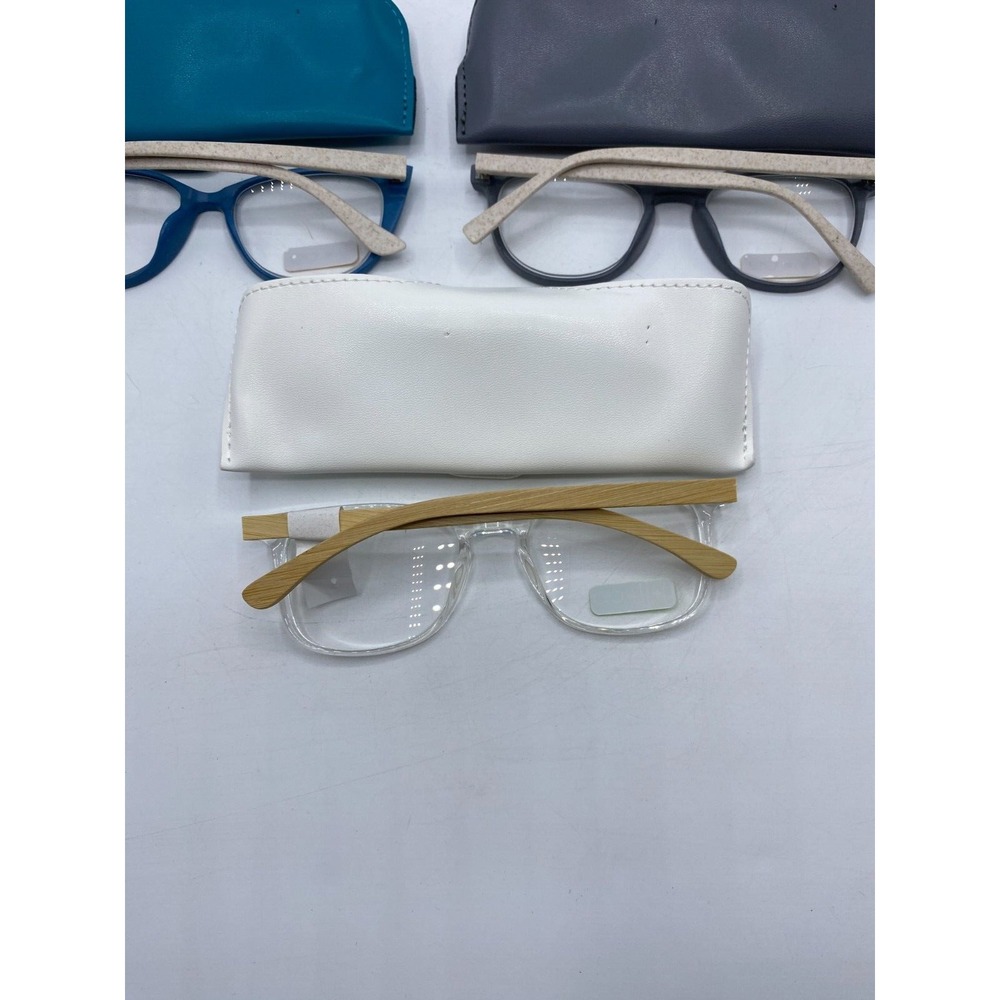Natural Earth Reading Eyeglasses +1.50 (1 pair), +1.75 (2 pairs) w/Cases, New! - Picture 7 of 11